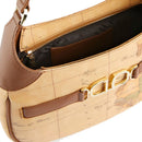 Women's Underarm Bag 1A Classe ALVIERO MARTINI 3D Geo in Geo Classic and Chestnut - LB04