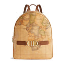 Women's Backpack 1A Classe ALVIERO MARTINI 3D Geo in Geo Classic and Chestnut - LB06