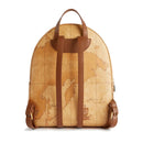 Women's Backpack 1A Classe ALVIERO MARTINI 3D Geo in Geo Classic and Chestnut - LB06