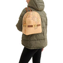 Women's Backpack 1A Classe ALVIERO MARTINI 3D Geo in Geo Classic and Chestnut - LB06