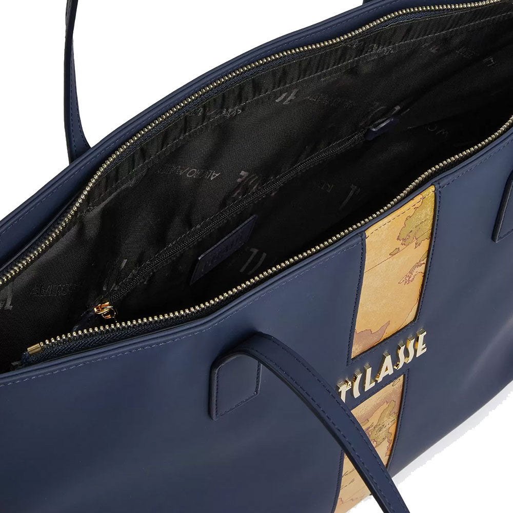 Shopping Bag 1A Classe Alviero Martini linea Journey Geo Blu Navy LB37