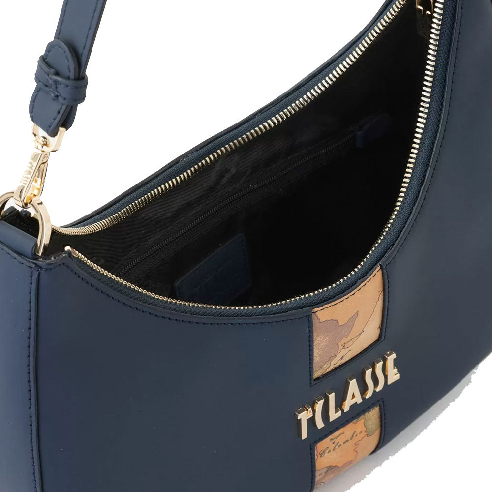 Borsa Sottospalla a Mezzaluna 1A Classe Alviero Martini linea Journey Geo Blu Navy LB39