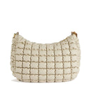Borsa Mezzaluna a Tracolla 1A Classe Alviero Martini linea Turtle Beach Avorio LB73