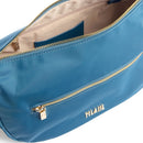 Mezzaluna Grande a Tracolla 1A Classe Alviero Martini linea Breeze Nylon Blu Pacifico LB84