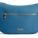 Mezzaluna Grande a Tracolla 1A Classe Alviero Martini linea Breeze Nylon Blu Pacifico LB84