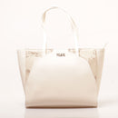 1A Classe Alviero Martini Java City Linie 
Shopping Bag in Elfenbein und Geo Weiß LB90