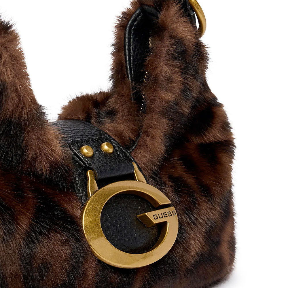 Borsa Donna Hobo a Spalla GUESS Linea Camden Colore Leopard
