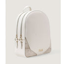 Damenrucksack Doppelreißverschluss 1A Classe Alviero Martini Java City Line Elfenbein und Geo Weiß LB95