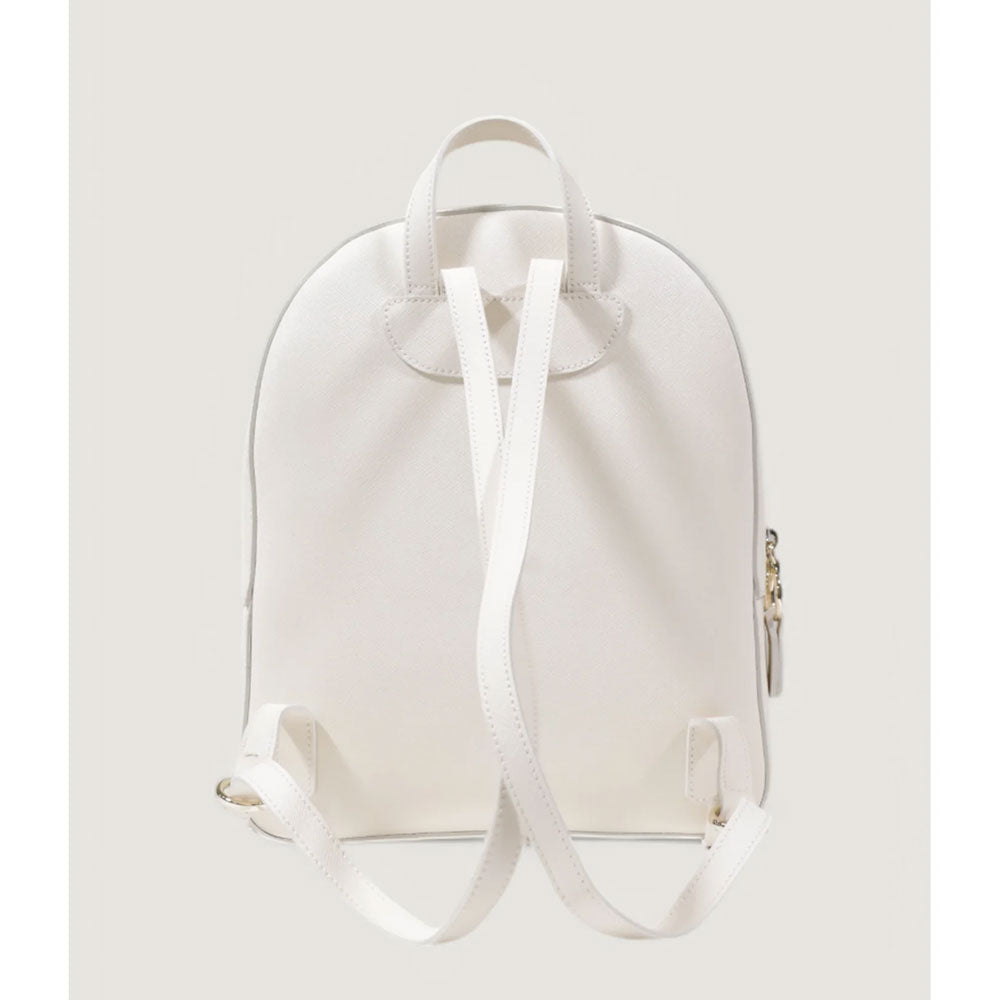 Damenrucksack Doppelreißverschluss 1A Classe Alviero Martini Java City Line Elfenbein und Geo Weiß LB95