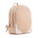 Zaino Donna Doppia Zip 1A Classe Alviero Martini linea Java City Mandorla e Geo White LB95