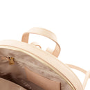 Zaino Donna Doppia Zip 1A Classe Alviero Martini linea Java City Mandorla e Geo White LB95