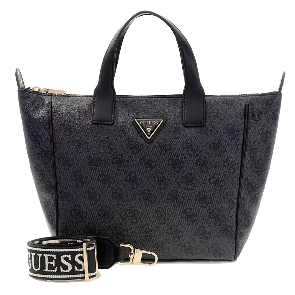 Borsa Donna a Mano in Tessuto GUESS Linea Follie colore Coal Logo