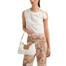 Hobo Bag con Tracolla 1A Classe Alviero Martini linea Gold Touch Geo White LC05