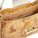 Hobo Bag mit Schultergurt 1A Classe Alviero Martini Gold Touch Geo Classic und Ivory Linie LC05