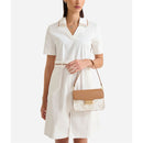 Borsa con Patta a Tracolla 1A Classe Alviero Martini linea Gold Touch Geo White LC06