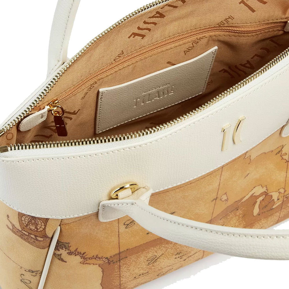 Women's Handbag 1A Classe ALVIERO MARTINI Heritage Geo in Geo Classic and Ivory LC14