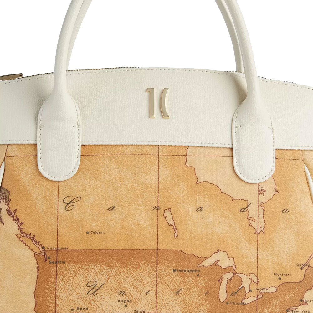 Women's Handbag 1A Classe ALVIERO MARTINI Heritage Geo in Geo Classic and Ivory LC14