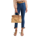 Women's Handbag 1A Classe ALVIERO MARTINI Heritage Geo in Geo Classic and Tan LC14