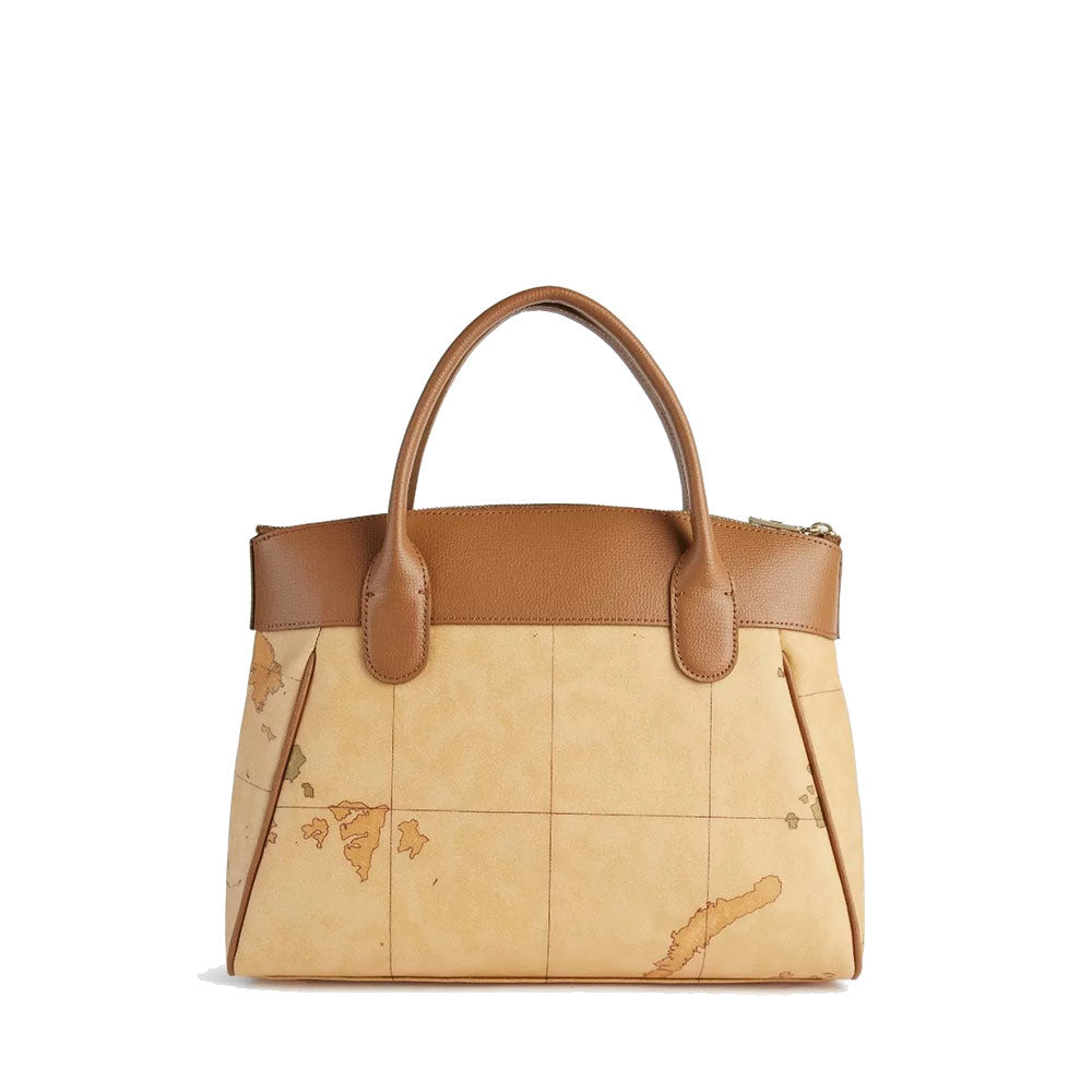 Women's Handbag 1A Classe ALVIERO MARTINI Heritage Geo in Geo Classic and Tan LC14