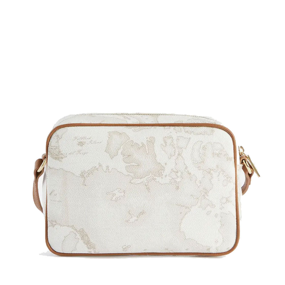 Geo White and Tan Crossbody Bag 1A Classe ALVIERO MARTINI Heritage Geo - LC17