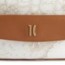 Geo White and Tan Crossbody Bag 1A Classe ALVIERO MARTINI Heritage Geo - LC17