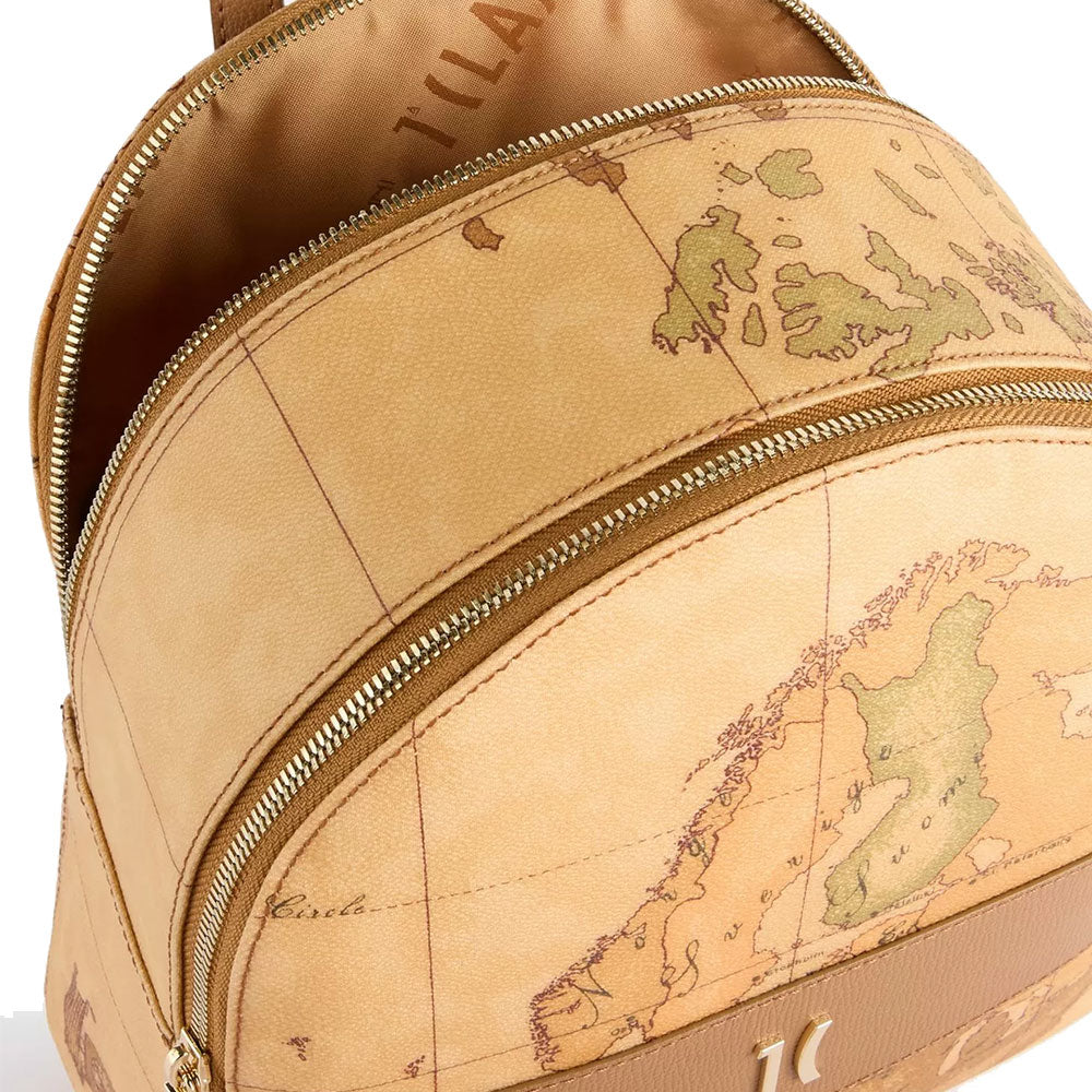 Women's Backpack 1A Classe ALVIERO MARTINI Heritage Geo in Geo Classic and Tan LC18