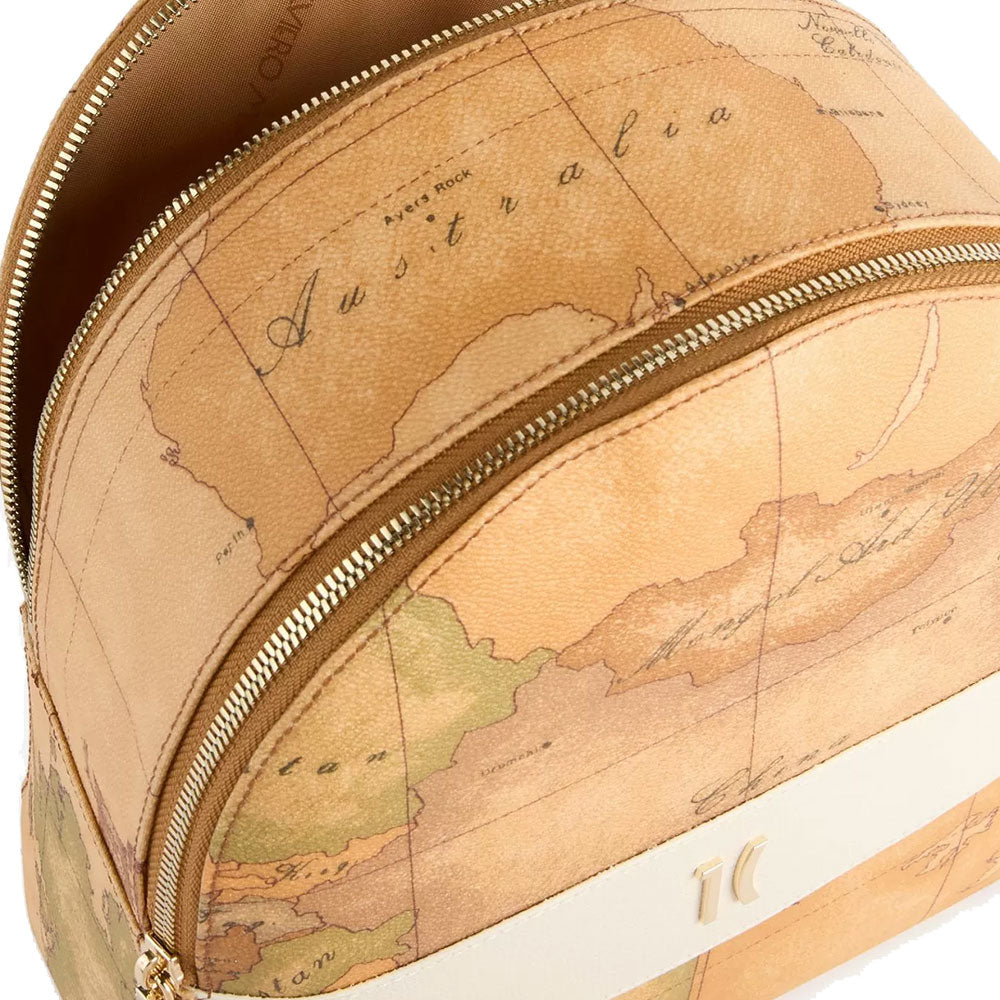 Women's Backpack 1A Classe ALVIERO MARTINI Heritage Geo in Geo Classic and Ivory LC18