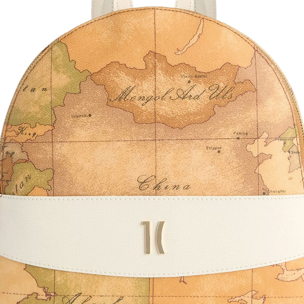 Women's Backpack 1A Classe ALVIERO MARTINI Heritage Geo in Geo Classic and Ivory LC18