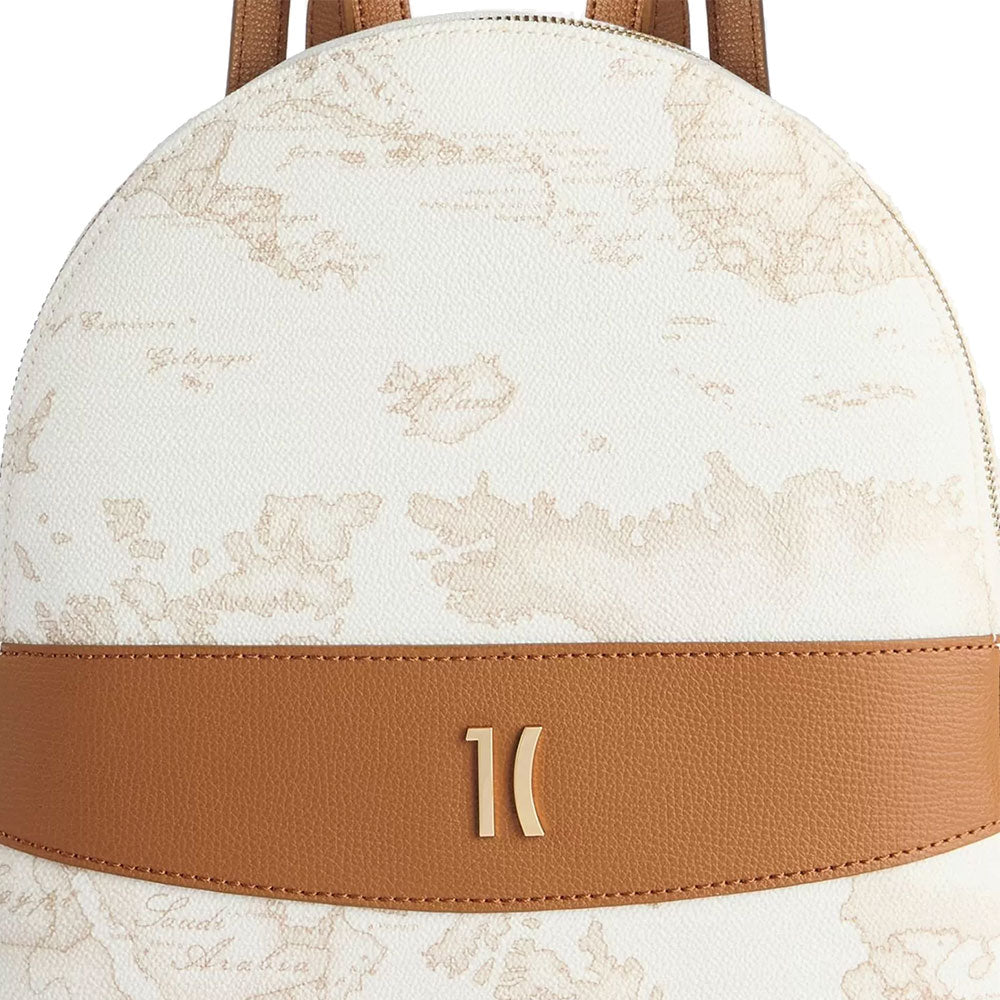 Women's Backpack 1A Classe ALVIERO MARTINI Heritage Geo in Geo White and Tan LC18