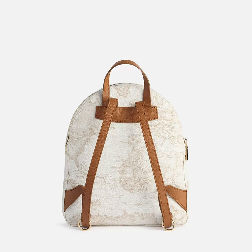 Women's Backpack 1A Classe ALVIERO MARTINI Heritage Geo in Geo White and Tan LC18