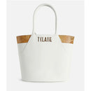 Shopping Bag 1A Classe Alviero Martini linea Geo Mirage in Tessuto Gommato Bianco LC65