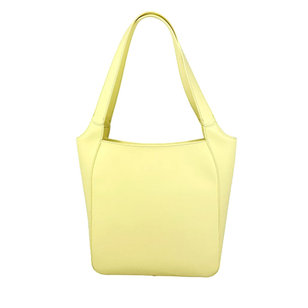 1A Classe Alviero Martini Geo Mirage Linie Umhängetasche aus gelbem gummiertem Stoff LC66