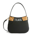 Borsa Sottospalla con Tracolla 1A Classe Alviero Martini linea Geo Mirage in Tessuto Gommato Nero LC67