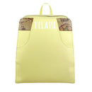 Damenrucksack 1A Classe Alviero Martini Geo Mirage Linie aus gelbem gummiertem Stoff LC69