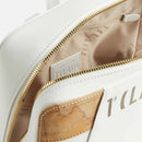 Zaino Donna 1A Classe Alviero Martini linea Geo Mirage in Tessuto Gommato Bianco LC69