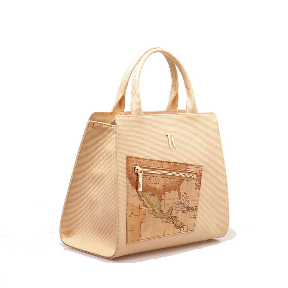 Borsa Donna a Mano 1A Classe Alviero Martini linea Geo Pagoda Beige LC71