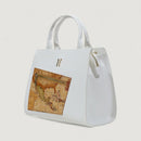 Damenhandtasche 1A Classe Alviero Martini Geo Pagoda White Line LC71