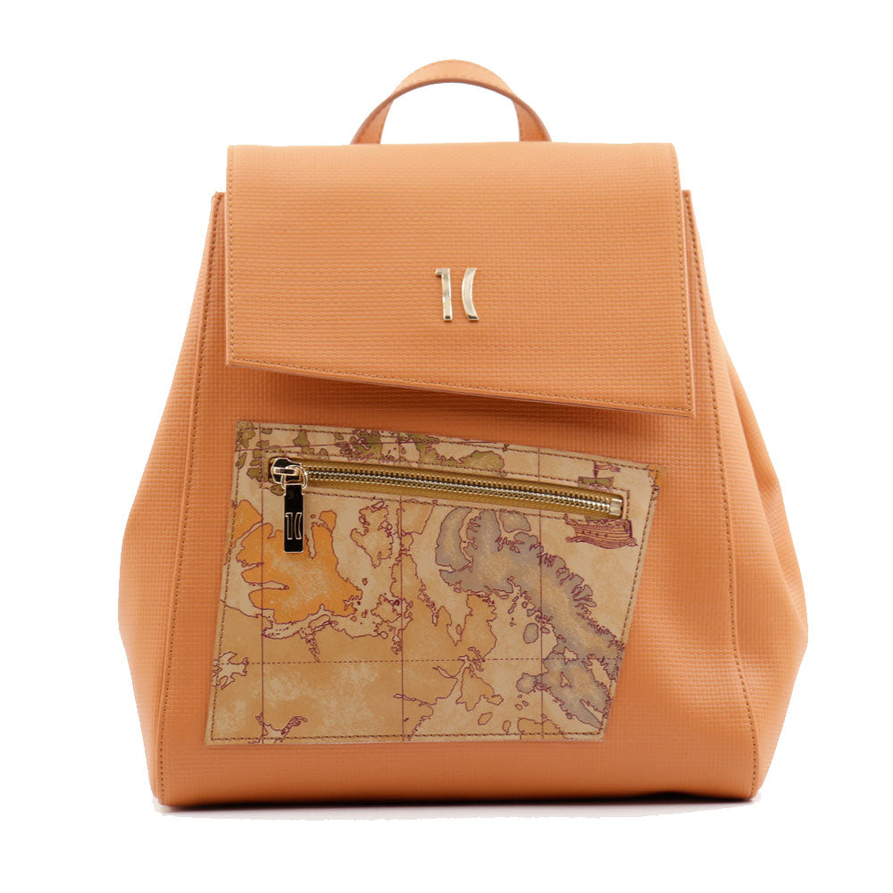 Zaino Donna 1A Classe Alviero Martini linea Geo Pagoda color Nocciola LC74