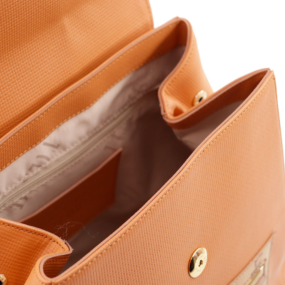 Zaino Donna 1A Classe Alviero Martini linea Geo Pagoda color Nocciola LC74