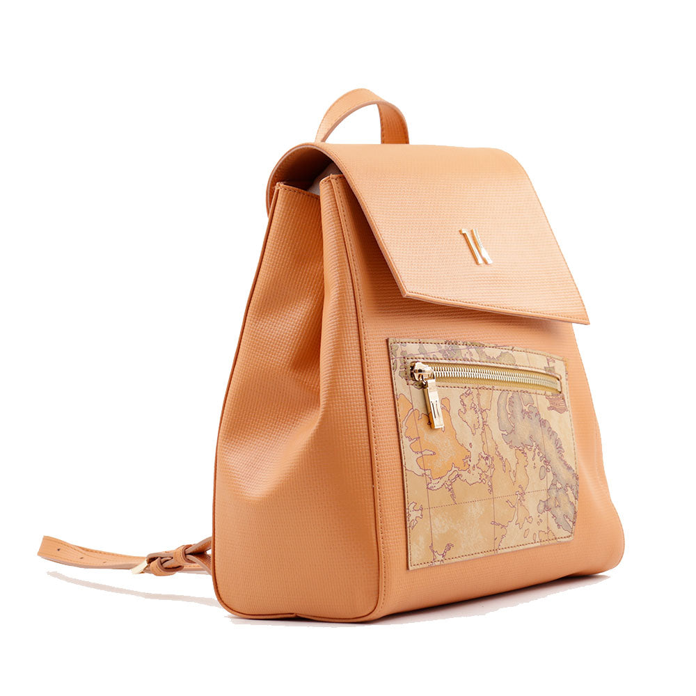 Zaino Donna 1A Classe Alviero Martini linea Geo Pagoda color Nocciola LC74