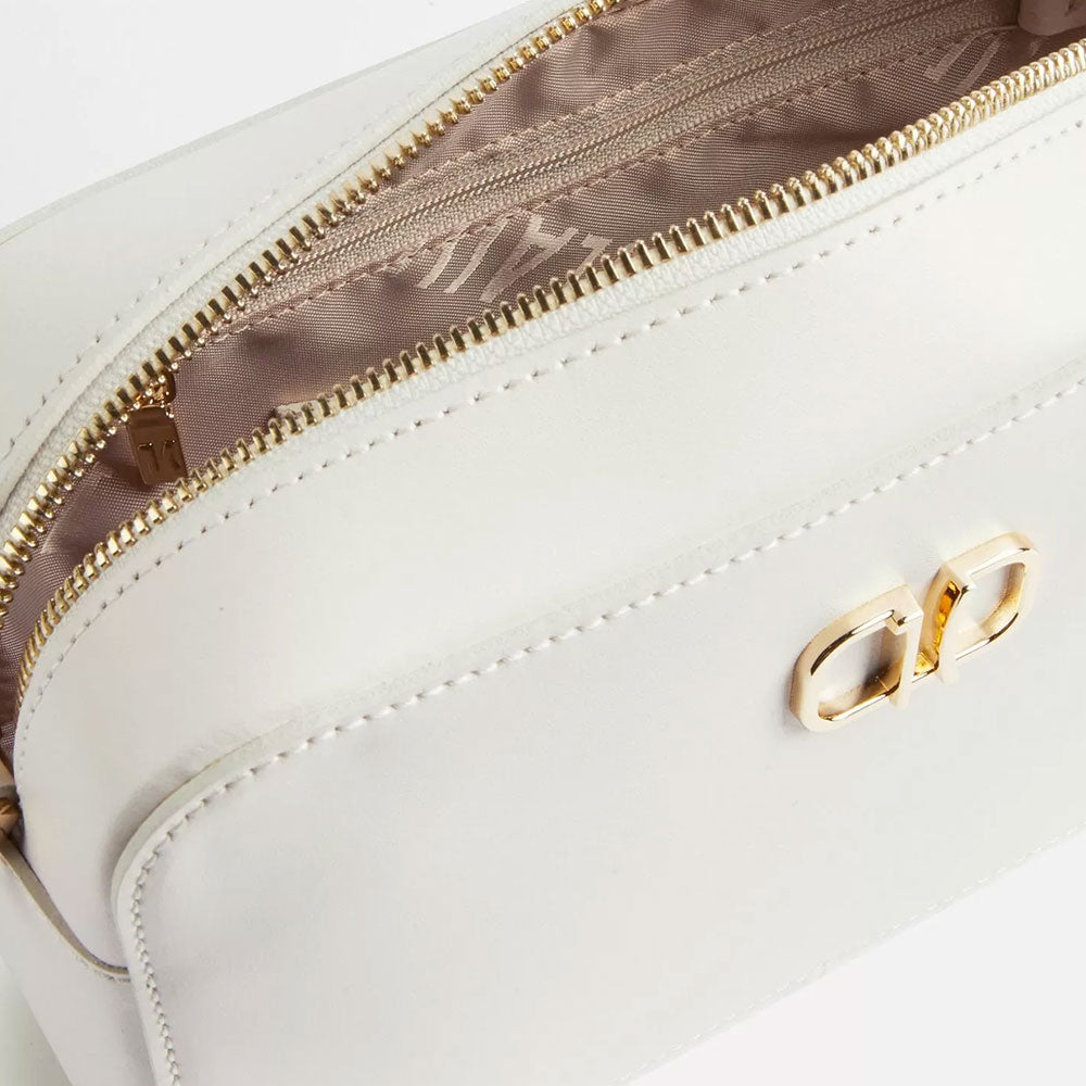 Borsa a Tracolla 1A Classe Alviero Martini linea Geo Summer Feeling in Pelle Bianco Cotone LC92