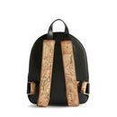 Damenrucksack 1A Classe Alviero Martini Geo Summer Feeling Linie aus schwarzem Leder LC93