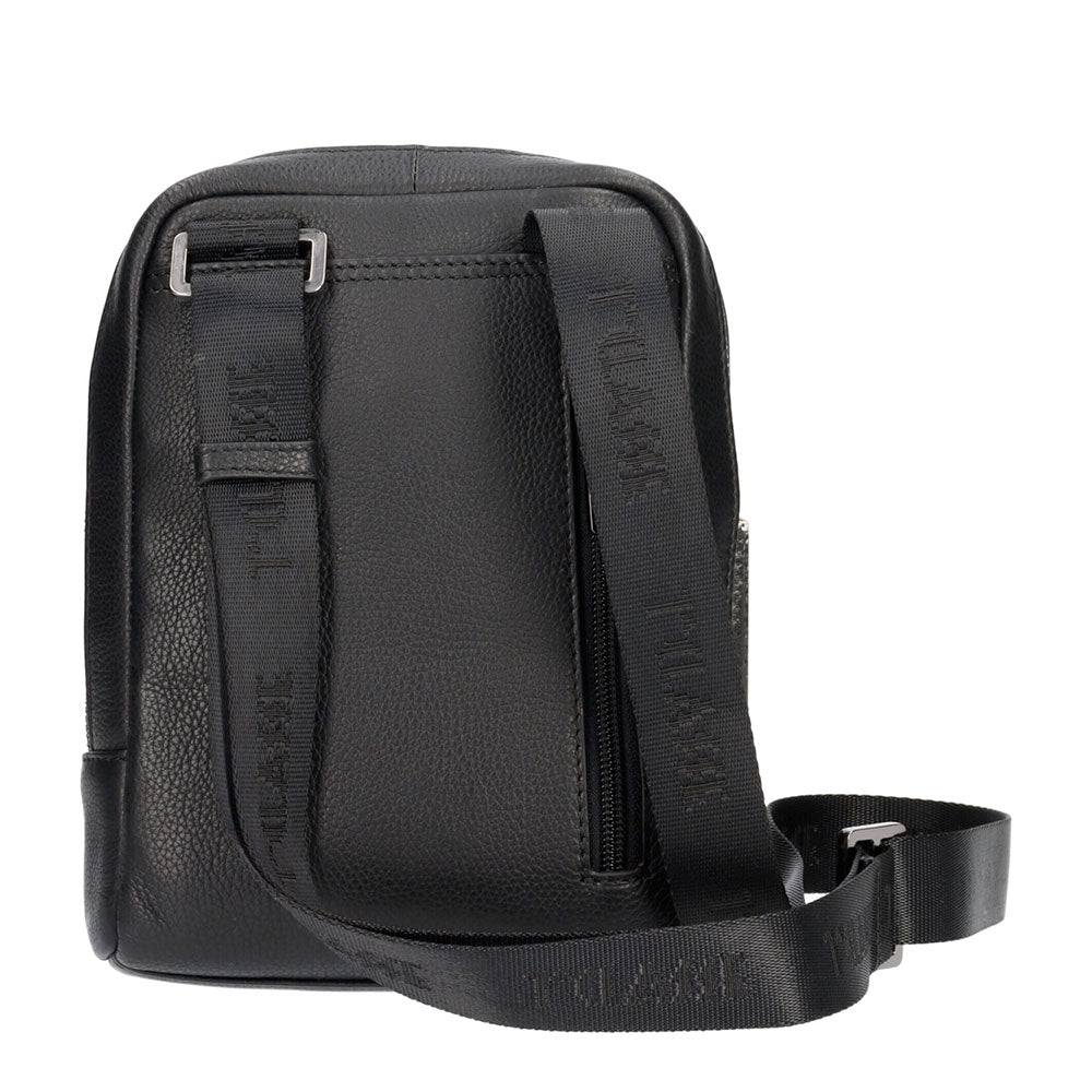 Borsello Uomo Medio 1A Classe Alviero Martini linea Western Leather in Pelle Nera LD07