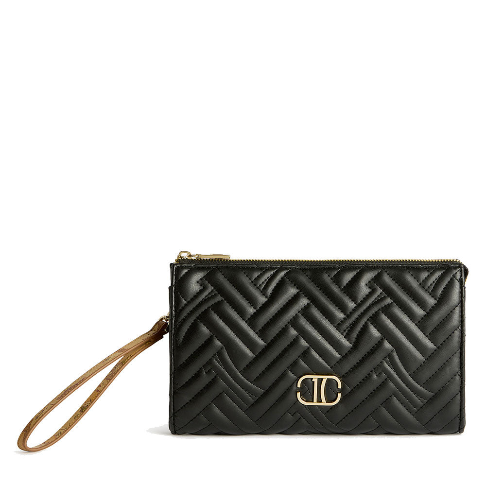 Clutch Donna con Manichetto 1A Classe Alviero Martini linea 1C Matelassé Nera LD14