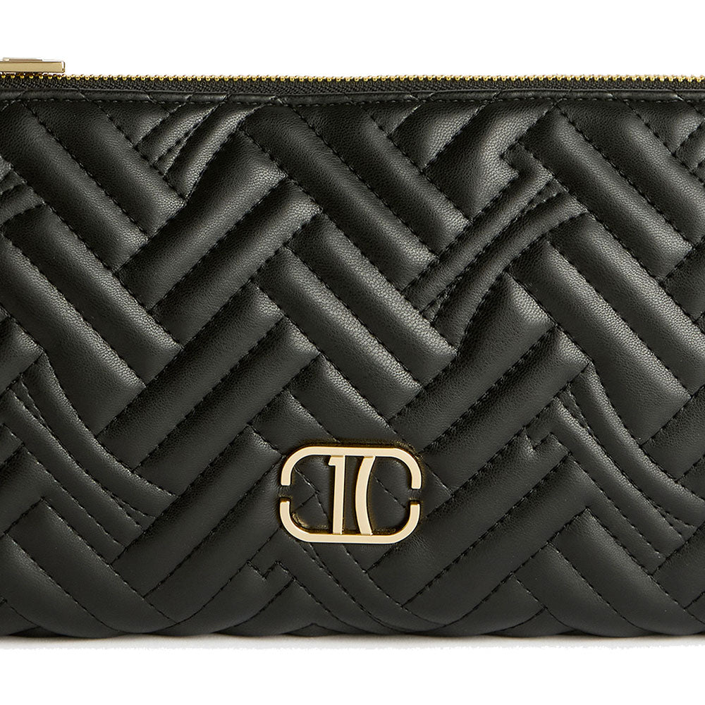 Clutch Donna con Manichetto 1A Classe Alviero Martini linea 1C Matelassé Nera LD14
