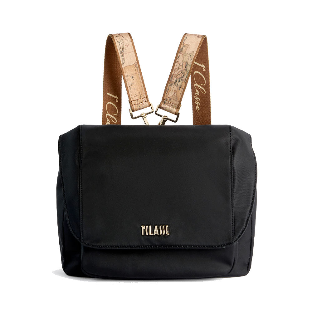 Borsa Donna Zaino Tracolla 1A Classe Alviero Martini linea Stormy Nylon Nero LD20