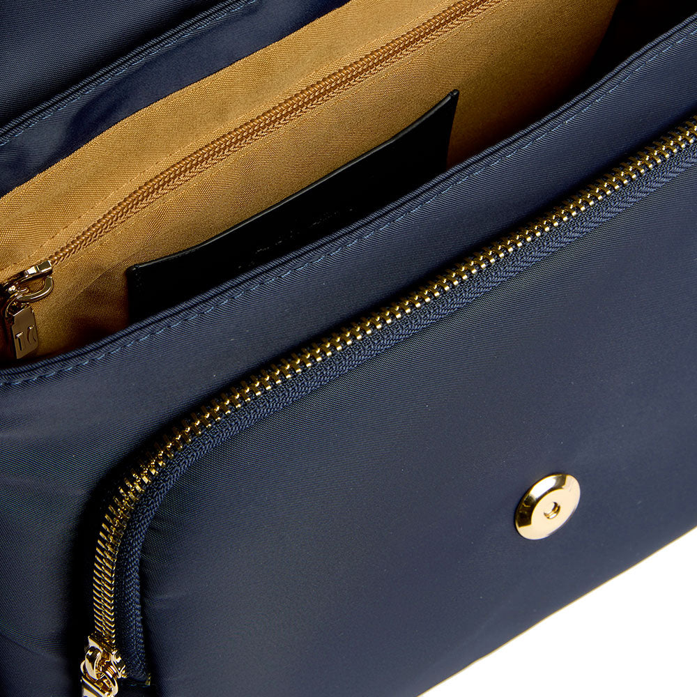 Borsa Donna Zaino Tracolla 1A Classe Alviero Martini linea Stormy Nylon Blu Notte LD20