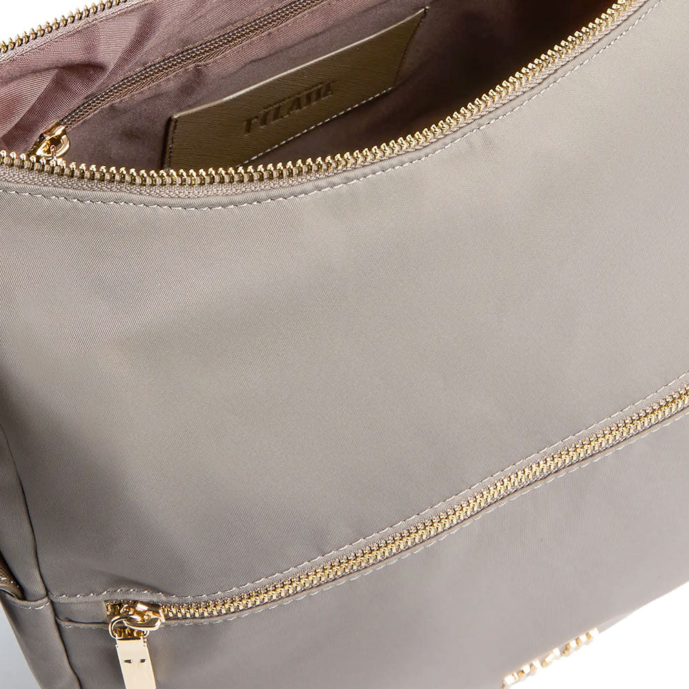 Borsa Sottospalla 1A Classe Alviero Martini linea Stormy Nylon Tortora LD21
