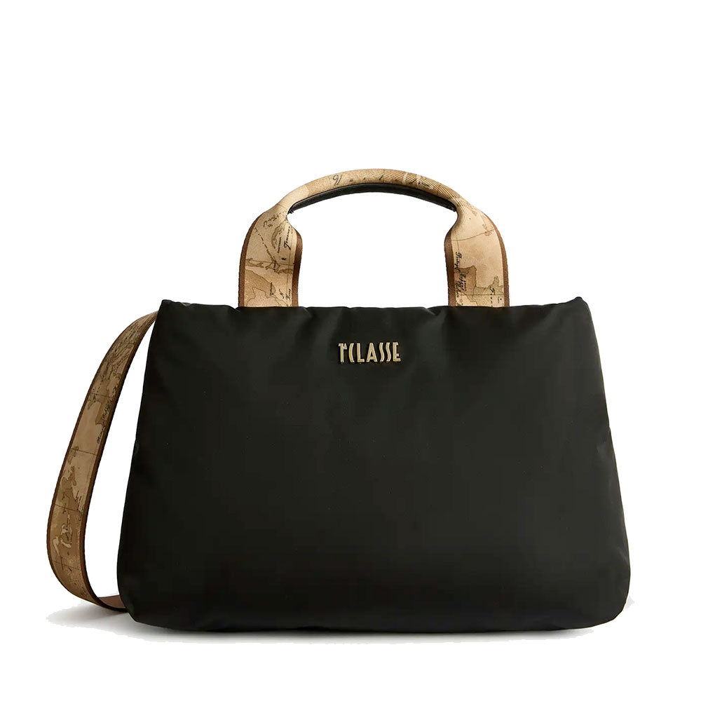 Borsa Donna a Mano 1A Classe Alviero Martini linea Puffy Nylon Nera LD22