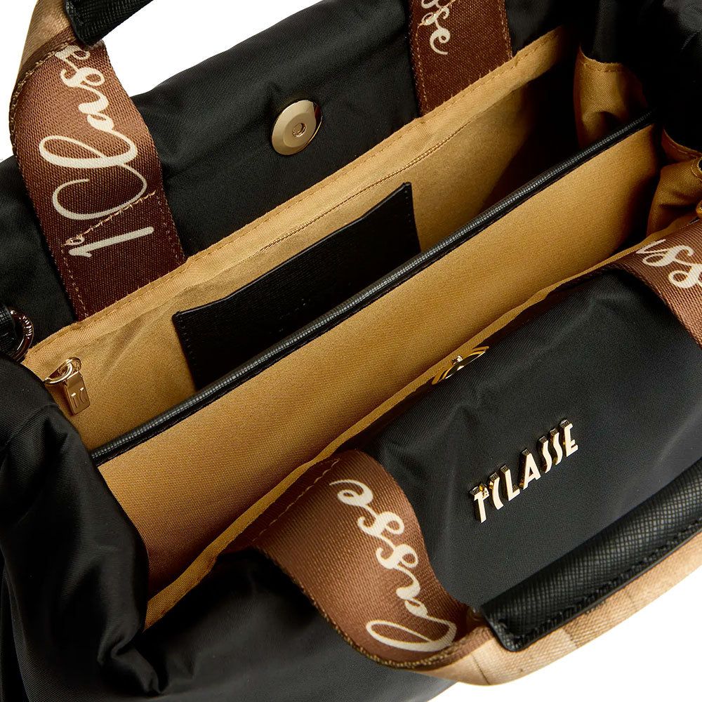 Borsa Donna a Mano 1A Classe Alviero Martini linea Puffy Nylon Nera LD22